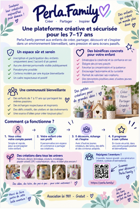 Flyer Perla Family pour les parents